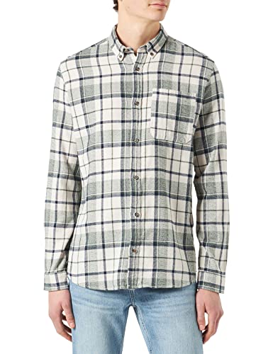 Jack & Jones Men's JOROWEN Grindle Willow Comfort Shirt LS Hemd, Trekking Green, L von JACK & JONES