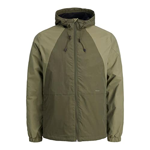 Jack & Jones Herren JORTAMPER Jacket Jacke, Forest Night/Detail:Blocking, l von JACK & JONES