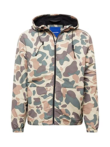 Jack & Jones Men's JORTAMPER Jacket Jacke, Moonbeam/AOP:CAMO, L von JACK & JONES