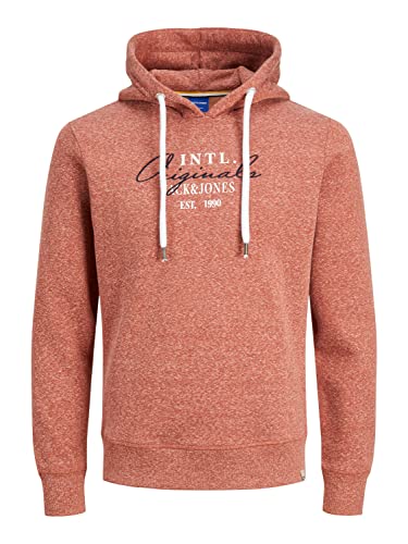 Jack & Jones Men's JORWILLOWBRANDING Sweat Hood Kapuzenpullover, Picante, M von JACK & JONES