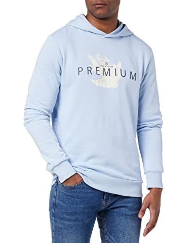 Jack & Jones Men's JPRBLASPLASH Print Sweat Hood FST Kapuzenpullover, Cashmere Blue, L von JACK & JONES