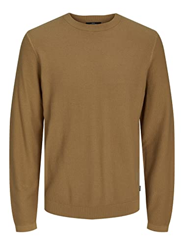 JACK & JONES Men's JPRBLATOM Knit Crew Neck Strickpullover, Petrified Oak, XL von JACK & JONES