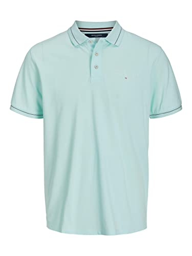 JACK & JONES Men's JPRBLUARCHIE SS Polo SG SN Poloshirt, Bleached Aqua, S von JACK & JONES