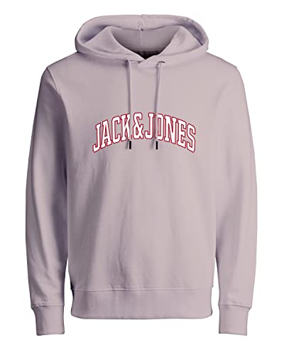 JACK & JONES Men's JPRBLUBOOSTER Sweat Hood JAN23 Kapuzenpullover, Hushed Violet, L von JACK & JONES