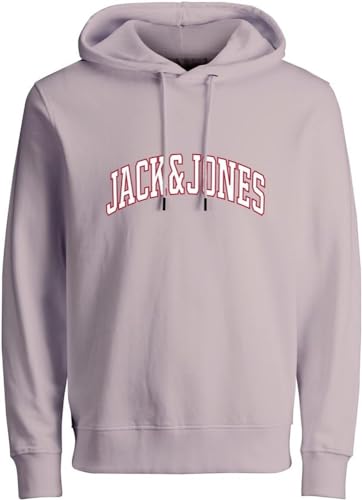 JACK & JONES Men's JPRBLUBOOSTER Sweat Hood JAN23 Kapuzenpullover, Hushed Violet, M von JACK & JONES