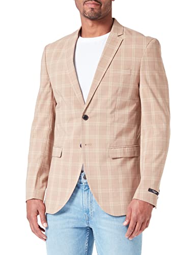 JACK & JONES Men's JPRFRANCO Check Blazer Anzugjacke, Petrified Oak/Checks:SUPER Slim FIT, 50 von JACK & JONES