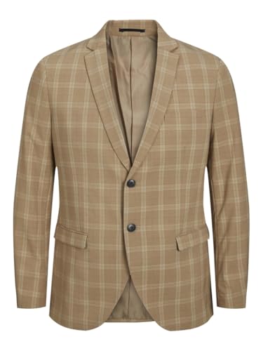 JACK & JONES Men's JPRFRANCO Check Blazer Anzugjacke, Petrified Oak/Checks:SUPER Slim FIT, 52 JACK & JONES Men's JPRFRANCO Check Blazer Anzugjacke, Petrified Oak/Checks:SUPER Slim FIT, 52 von JACK & JONES