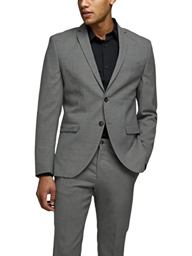 JACK&JONES Men's JPRSOLARIS Blazer NOOS, Light Grey Melange, 44 von JACK & JONES