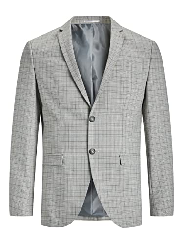 JACK & JONES Men's JPRSOLARIS Check Blazer SN Anzugjacke, Moonstruck/Checks:SUPER Slim FIT, 50 von JACK & JONES