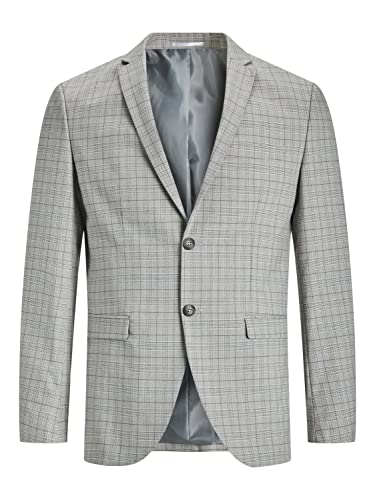 JACK & JONES Men's JPRSOLARIS Check Blazer SN Anzugjacke, Moonstruck/Checks:SUPER Slim FIT, 54 von JACK & JONES