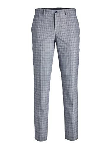 JACK & JONES Men's JPRSOLARIS Check Trouser Anzughose, Blue Horizon/Checks:SUPER Slim FIT, 48 von JACK & JONES