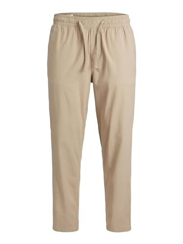 JACK & JONES Men's JPSTACE JJBREEZE Linen Blend Leinenhose, Crockery, L von JACK & JONES