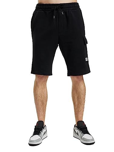 JACK&JONES Men's JPSTATLAS Cargo Sweat Shorts Cargoshorts, Black, L von JACK & JONES