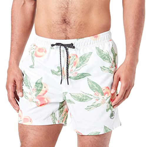 JACK & JONES Men's JPSTFIJI JJSWIM Bahama Badeshorts, Cloud Dancer, L von JACK & JONES