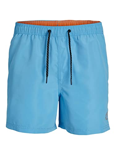 JACK & JONES Men's JPSTFIJI JJSWIM SOLID SN LY Badeshorts, Ethereal Blue, S von JACK & JONES