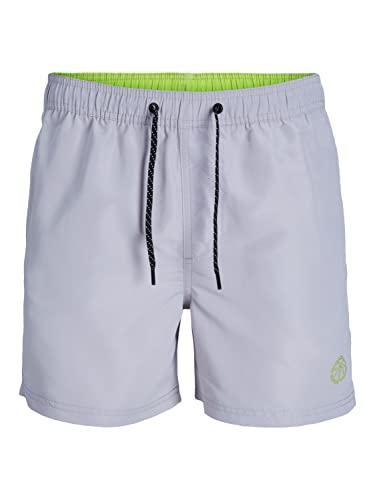 JACK & JONES Men's JPSTFIJI JJSWIM SOLID SN LY Badeshorts, Raindrops, S von JACK & JONES