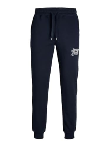 JACK & JONES Men's JPSTGORDON JJTREVOR Sweat Pants GMS Jogginghose, Navy Blazer, M von JACK & JONES