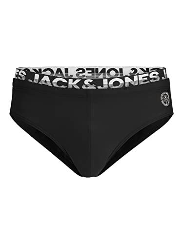 JACK & JONES Men's JPSTIBIZA Swim Trunks DB Badeshorts, Black, L von JACK & JONES