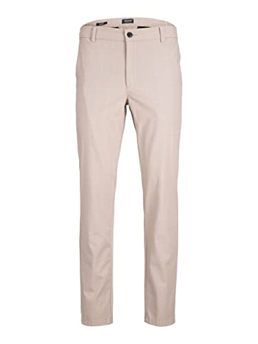 JACK & JONES Men's JPSTOLLIE JJBENJI DEK NOOS Chino Hose, Beige/Detail:Check, 32W / 32L JACK & JONES Men's JPSTOLLIE JJBENJI DEK NOOS Chino Hose, Beige/Detail:Check, 32W / 32L von JACK & JONES