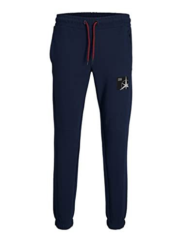 JACK & JONES Men's JPSTWILL JJFILO Sweat Pants FB Jogginghose, Navy Blazer, M von JACK & JONES