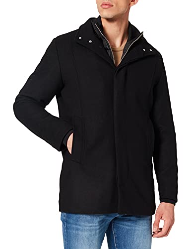 JACK & JONES Herren Jjedunham Wool Jacket Sn Wolljacke, Schwarz, L EU von JACK & JONES