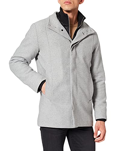 JACK & JONES Herren Jjedunham Wool Jacket Sn Wolljacke, Light Grey Melange, XL EU von JACK & JONES