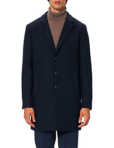 Jack & Jones Mens JJEMOULDER Wool Coat SN Wollmantel, Navy Blazer, Large von JACK & JONES