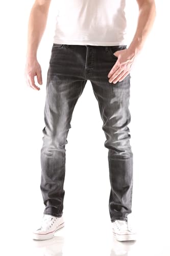 Herren Jack & Jones Slim Fit Jeans Glenn Skinny Tapered JJI Glenn ORIGINAL AM, Farben:Schwarz-2, Größe Jeans:33W / 34L von JACK & JONES