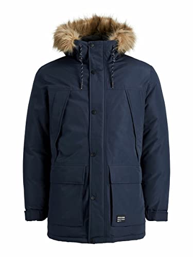 Jack & Jones Mens JJSUPER Parka Anorak, Navy Blazer, L von JACK & JONES