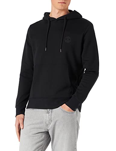 JACK & JONES Herren Jjebasic Logo Noos Hooded Sweatshirt, Schwarz, M EU von JACK & JONES