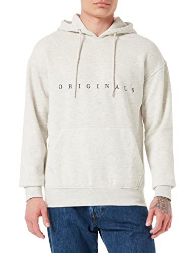 JACK & JONES Herren JORCOPENHAGEN Sweat Hood NOOS 12176864, White Melange/Relaxed/SCAN, XL von JACK & JONES