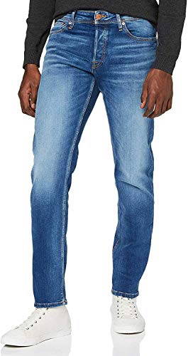 Herren Jack & Jones Comfort Fit Jeans Mike ORIGINAL JOS Mid Waist Reg Basic, Farben:Blau, Größe Jeans:36W / 32L von JACK & JONES