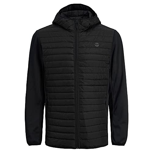 Jack & Jones Herren Jjemulti Quilted Jacket Ps Noos Jacke, Black/Detail:Set-in Sleeves, 5XL von JACK & JONES