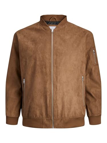 JACK & JONES PLUS JJEROCKY Faux Suede Bomber PLS von JACK & JONES