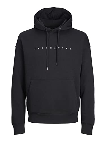 Jack & Jones Herren Jjestar Jj Sweat Hood Noos Pls Kapuzenpullover, Schwarz, 5XL Große Größen EU von JACK & JONES