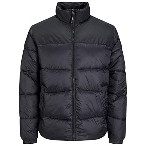 JACK&JONES PLUS Men's JJCHILI Puffer Collar PS Jacket, Black, 4XL von JACK & JONES