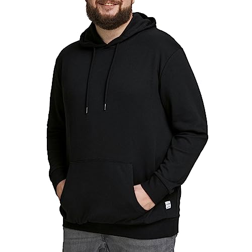 Jack & Jones Herren Jjebasic Hood Noos Ps Sweatshirt, Schwarz, XXL Große Größen EU von JACK & JONES
