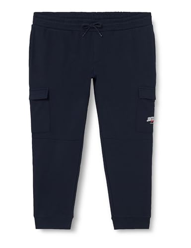 JACK&JONES PLUS Men's JPSTGORDON JJLARRY Cargo Sweat Pant PLS Jogginghose, Navy Blazer, 46 von JACK & JONES