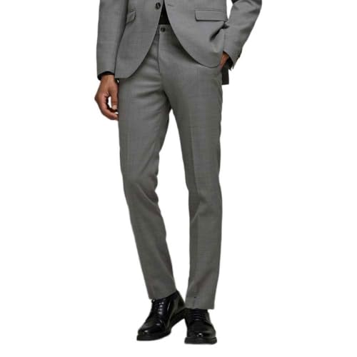 JACK & JONES PREMIUM Herren JPRSOLARIS Trouser NOOS Anzughose, Light Grey Melange, 56 von JACK & JONES