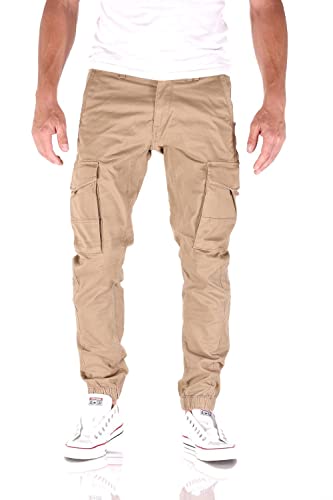 JACK & JONES Paul Flake Cargo Tapered Fit Herren Jeans Hose, Farbe:Sahara Sun, Hosengröße:W34/L30 von JACK & JONES