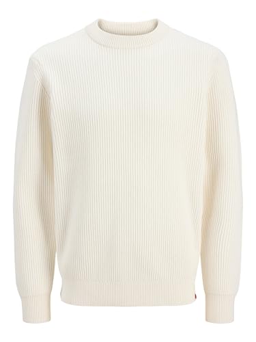 JACK & JONES RDD Strickpullover aus Strick, Cloud Dancer, Large von JACK & JONES