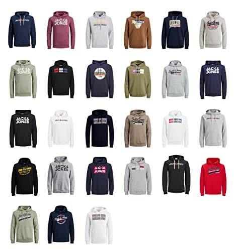 JACK & JONES Sweat Hood Hoodie Kapuzenpullover 3er Mix Pack (XL) von JACK & JONES