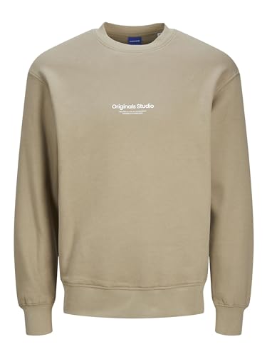 JACK & JONES Herren Jorvesterbro Sweat Crew Neck Noos 12241694,Silver Sage,S von JACK & JONES