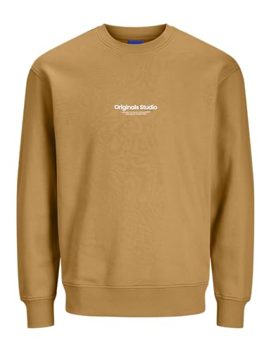 JACK & JONES Herren Jorvesterbro Sweat Crew Neck Noos 12241694,Honey Yellow,M von JACK & JONES