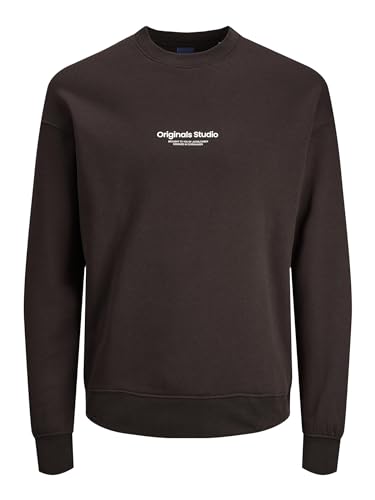 JACK & JONES Herren Jorvesterbro Sweat Crew Neck Noos 12241694 ,Chocolate Torte ,S von JACK & JONES