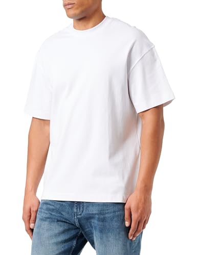 JACK & JONES T-Shirt Basic Rundhals Dropped Shoulder Kurzarm Shirt JJEURBAN von JACK & JONES