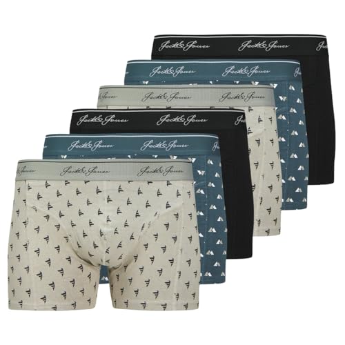 JACK & JONES - Tate - Retro Short/Pant - 6er Pack (M Paloma) von JACK & JONES