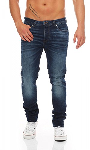 JACK & JONES - Tim ORIGINAL - Slim Fit - Herren Jeans, Farbe:Dark Blue;Hosengröße:W30/L32 von JACK & JONES