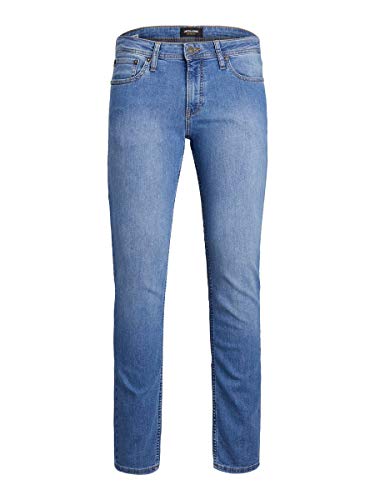 JACK & JONES Tim Original Slim Fit Herren Jeans, Farbe:Blau (AM154), Hosengröße:W32/L32 von JACK & JONES