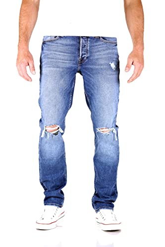JACK & JONES Tim Original Slim Fit Herren Jeans, Farbe:Blau (SPK001), Hosengröße:W33/L32 von JACK & JONES